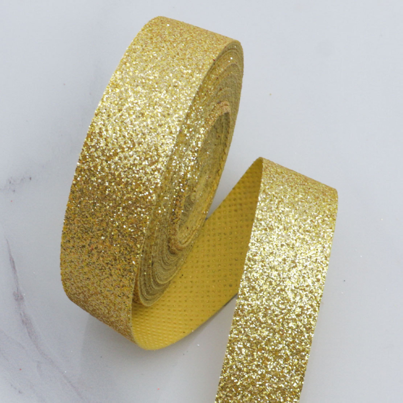 Hi gold полиестерна лента с блестящ ефект – ръчна изработка, DIY коледна панделка за опаковане на подаръци и украса