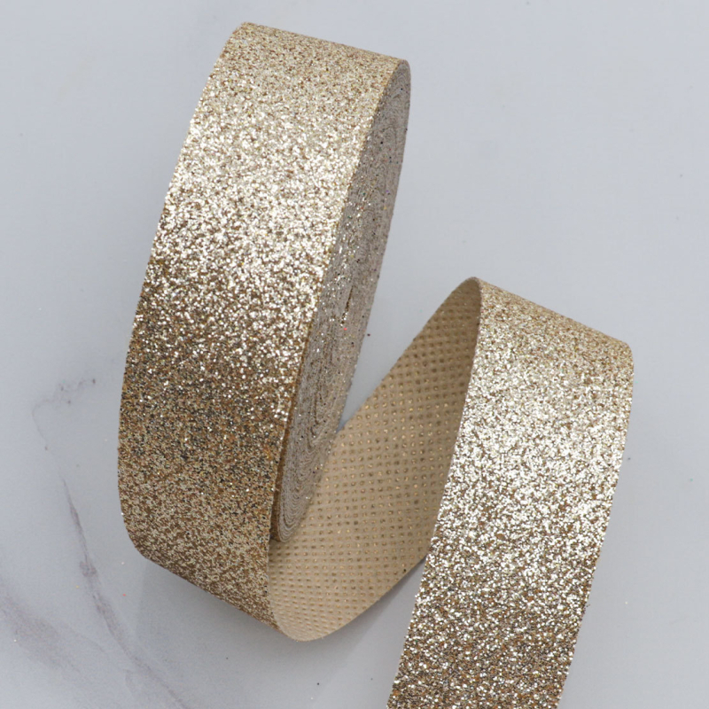 Hi gold полиестерна лента с блестящ ефект – ръчна изработка, DIY коледна панделка за опаковане на подаръци и украса