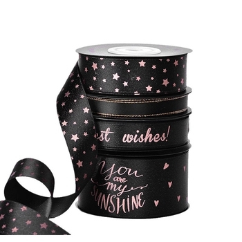 Bandă decorativă din poliester Yao Ming pentru ambalarea cadourilor, floristică și decor interior