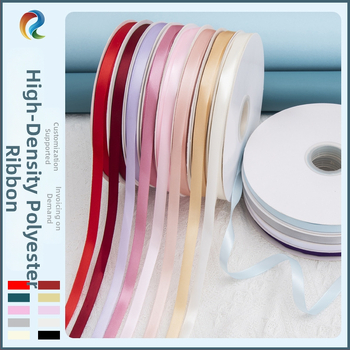 Ruiyang ručne vyrobená polyesterová stuha — tkaná DIY stuha na balenie darčekov, svadobnú výzdobu, kytice a doplnky do vlasov