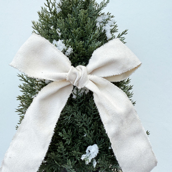 Полиестерна лента с раздърпани краища и кадифен ръб, аксесоар за коса с панделка и цвете