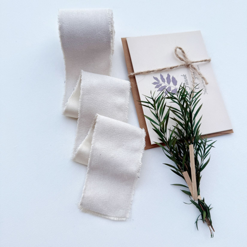 Полиестерна лента с раздърпани краища и кадифен ръб, аксесоар за коса с панделка и цвете