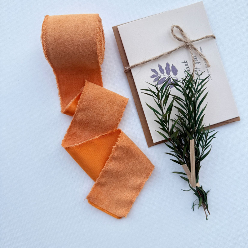 Полиестерна лента с раздърпани краища и кадифен ръб, аксесоар за коса с панделка и цвете