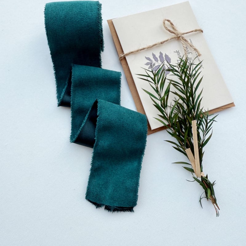 Полиестерна лента с раздърпани краища и кадифен ръб, аксесоар за коса с панделка и цвете