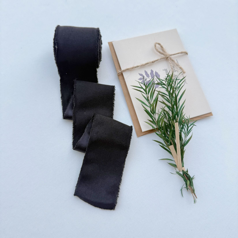 Полиестерна лента с раздърпани краища и кадифен ръб, аксесоар за коса с панделка и цвете