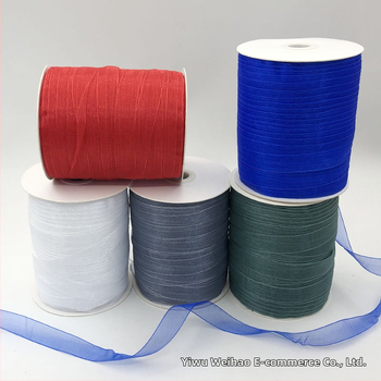 Zhe Hao adīta cepures lente ar dekoratīvu loku un gazes lentes DIY projektiem un dāvanu iesaiņošanai