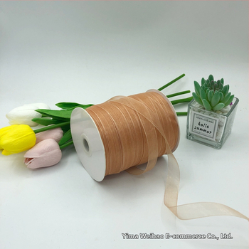 Zhe Hao adīta cepures lente ar dekoratīvu loku un gazes lentes DIY projektiem un dāvanu iesaiņošanai