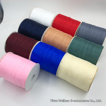 Zhe Hao adīta cepures lente ar dekoratīvu loku un gazes lentes DIY projektiem un dāvanu iesaiņošanai