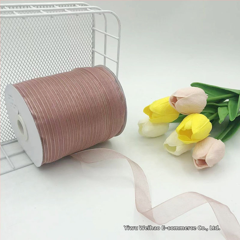 Zhe Hao adīta cepures lente ar dekoratīvu loku un gazes lentes DIY projektiem un dāvanu iesaiņošanai