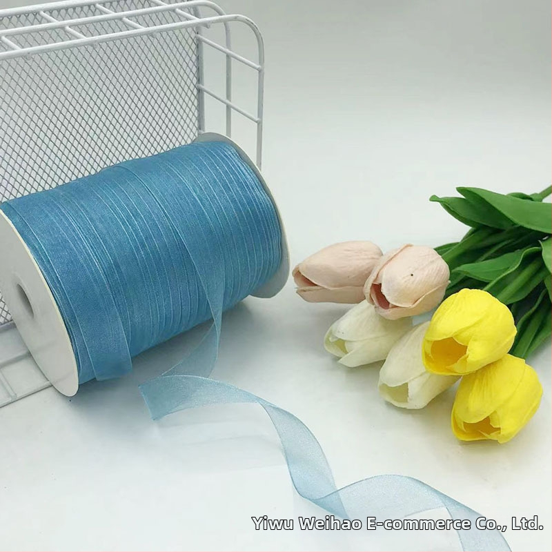 Zhe Hao adīta cepures lente ar dekoratīvu loku un gazes lentes DIY projektiem un dāvanu iesaiņošanai