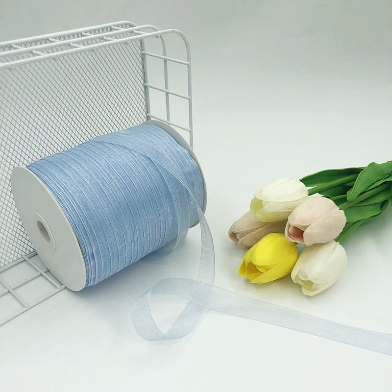 Zhe Hao Плетена с кука лента за шапка с декоративна панделка и мрежеста лента за DIY проекти и опаковане на подаръци