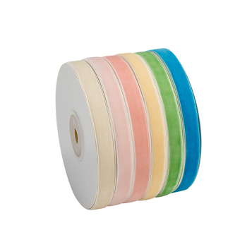 Едностранна кадифена лента с флок покритие за DIY аксесоари за коса от Ckacheychi/Khakis