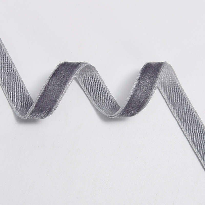 Едностранна кадифена лента с флок покритие за DIY аксесоари за коса от Ckacheychi/Khakis