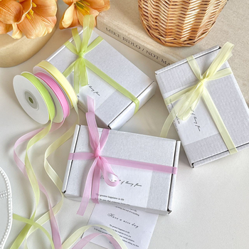 Jiefeng matinė šilkinė sniego gauze juostelė, matinė tekstūra, plaukų aksesuarai, drabužių papildymas ir dovanų įpakavimas