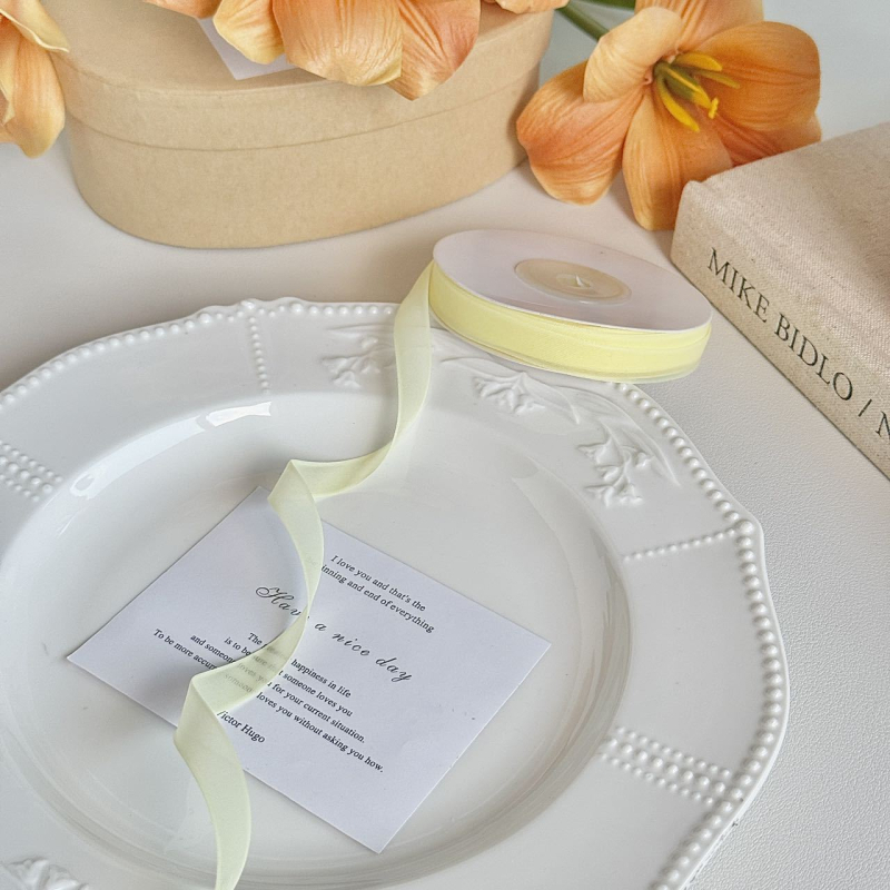 Jiefeng matinė šilkinė sniego gauze juostelė, matinė tekstūra, plaukų aksesuarai, drabužių papildymas ir dovanų įpakavimas