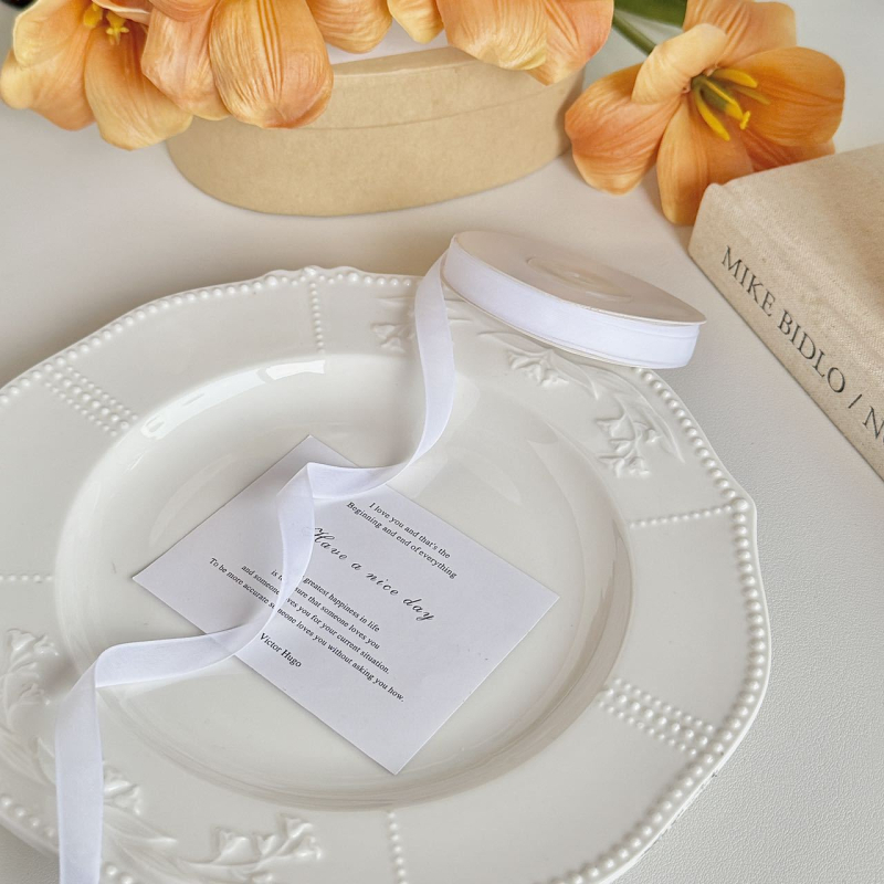 Jiefeng matinė šilkinė sniego gauze juostelė, matinė tekstūra, plaukų aksesuarai, drabužių papildymas ir dovanų įpakavimas