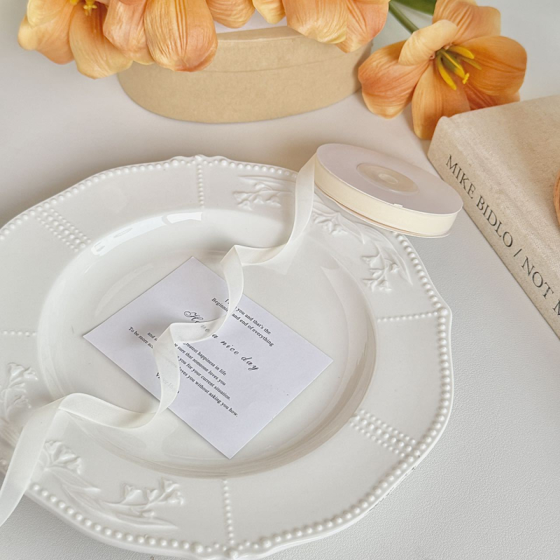 Jiefeng matinė šilkinė sniego gauze juostelė, matinė tekstūra, plaukų aksesuarai, drabužių papildymas ir dovanų įpakavimas