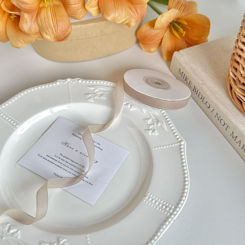 Jiefeng matinė šilkinė sniego gauze juostelė, matinė tekstūra, plaukų aksesuarai, drabužių papildymas ir dovanų įpakavimas