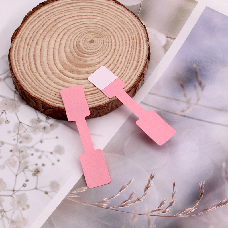 Pašlīmėta kainų etiketė žiedams ir juvelyrikai, stačiakampio formos, matinė danga