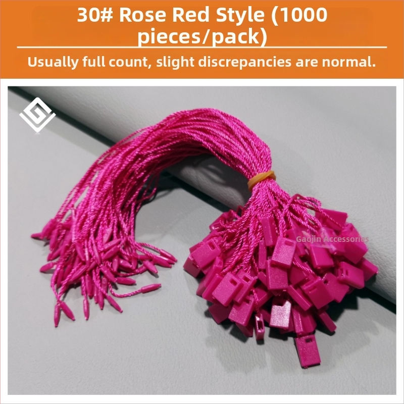 Etiketės virvė, Hengchang prekės ženklas, pagrindinė medžiaga: poliesterio siūlas, sagties medžiaga: plastikas, taikymas: batai, skrybėlės, kuprinės, drabužiai, aksesuarai, namų tekstilė, žaislai