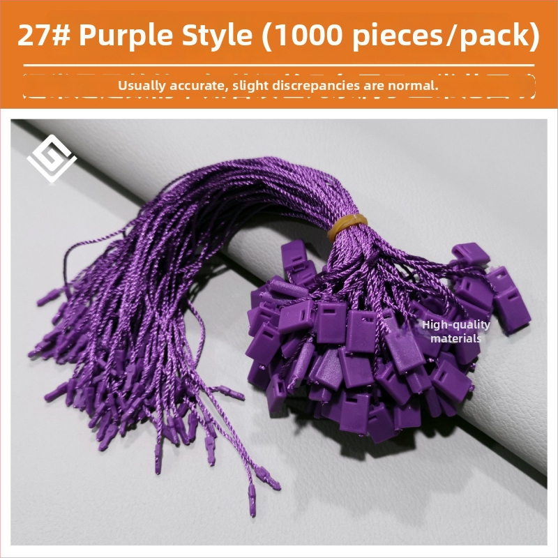 Etiketės virvė, Hengchang prekės ženklas, pagrindinė medžiaga: poliesterio siūlas, sagties medžiaga: plastikas, taikymas: batai, skrybėlės, kuprinės, drabužiai, aksesuarai, namų tekstilė, žaislai