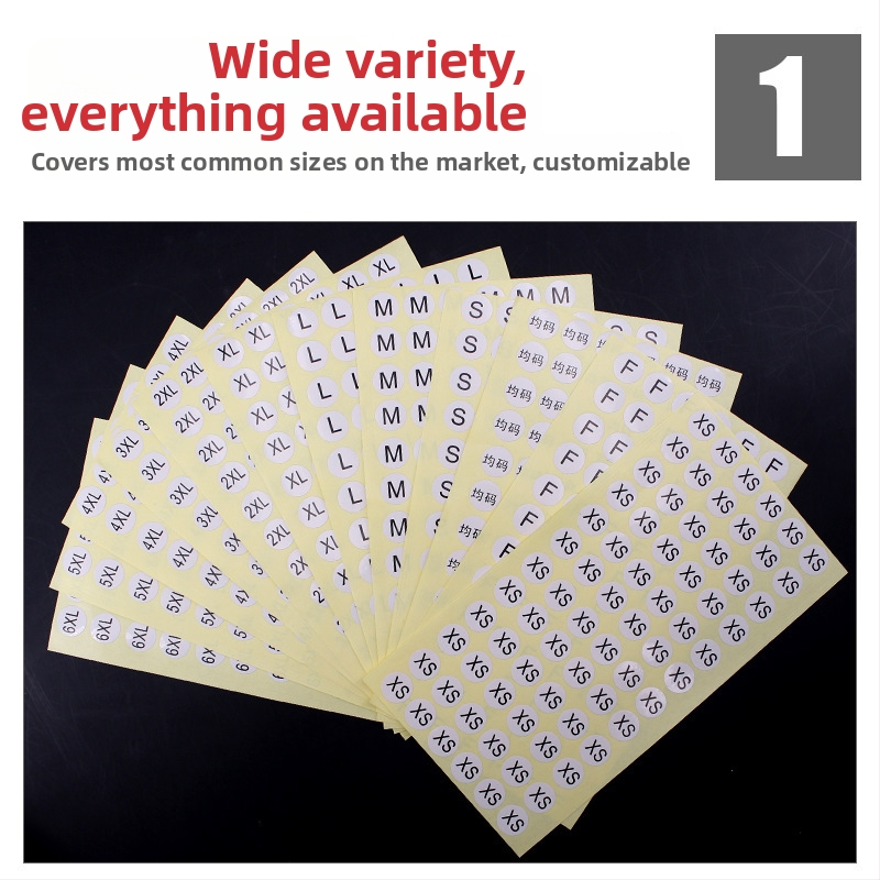 Apskrito vario lipni etiketė su įpjova spauda, vandens pagrindu klijai, ilgalaikė temperatūros atsparumas 20