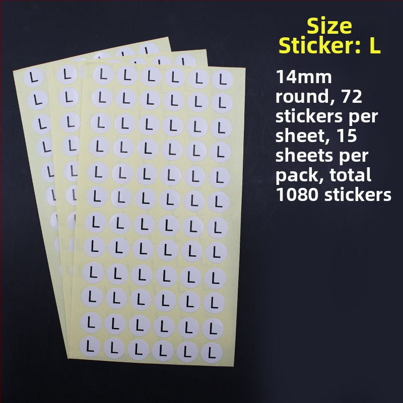 Apskrito vario lipni etiketė su įpjova spauda, vandens pagrindu klijai, ilgalaikė temperatūros atsparumas 20