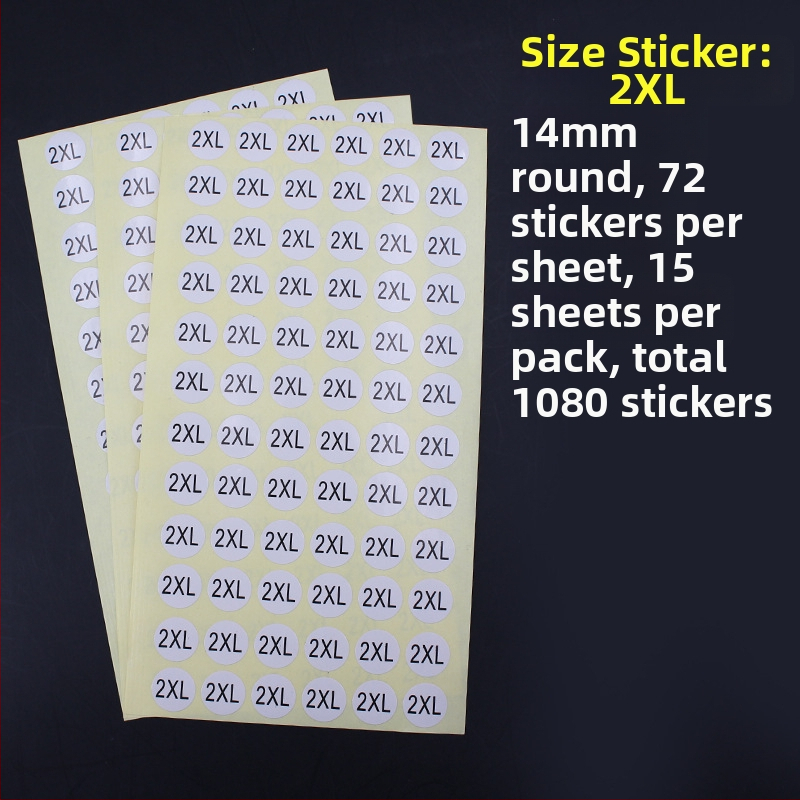 Apskrito vario lipni etiketė su įpjova spauda, vandens pagrindu klijai, ilgalaikė temperatūros atsparumas 20