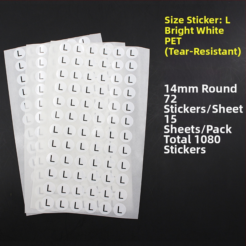 Apskrito vario lipni etiketė su įpjova spauda, vandens pagrindu klijai, ilgalaikė temperatūros atsparumas 20