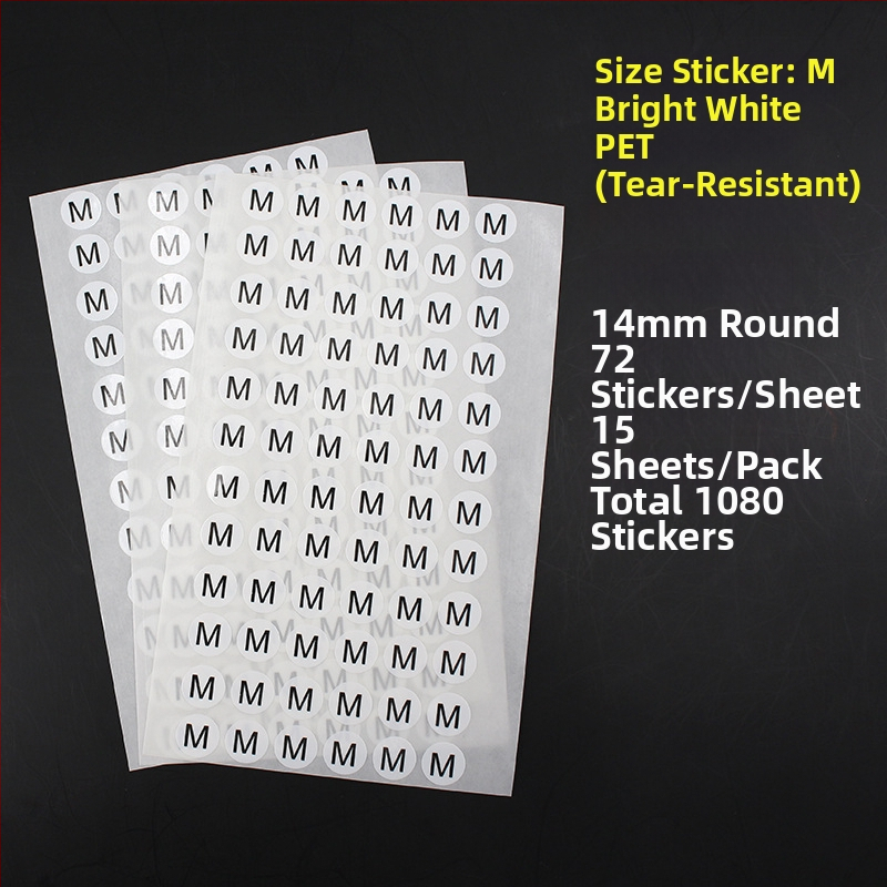 Apskrito vario lipni etiketė su įpjova spauda, vandens pagrindu klijai, ilgalaikė temperatūros atsparumas 20