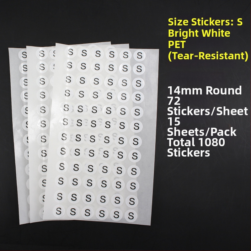 Apskrito vario lipni etiketė su įpjova spauda, vandens pagrindu klijai, ilgalaikė temperatūros atsparumas 20