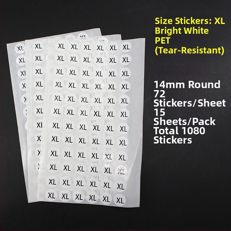 Apskrito vario lipni etiketė su įpjova spauda, vandens pagrindu klijai, ilgalaikė temperatūros atsparumas 20