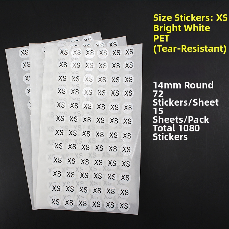 Apskrito vario lipni etiketė su įpjova spauda, vandens pagrindu klijai, ilgalaikė temperatūros atsparumas 20