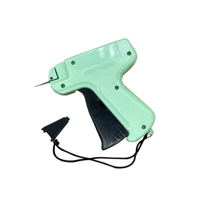 Etiketės pistoletas drabužiams ir aksesuarams; fiksuotas ženklinimas; suderinamas su spaustukais (snap fasteners); tinka pliušiniams žaislams, šalikams ir namų tekstilei