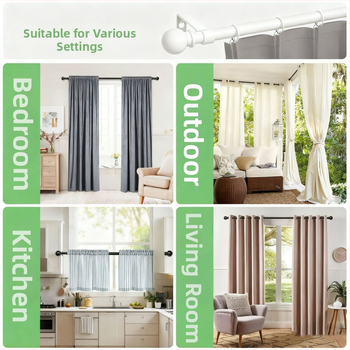 Europos stiliaus romų užuolaidų lazda su laikikliu ir veržlėmis, derva, Yijiale, lengvas prabangos įspūdis, pritaikoma, įgaliota privataus prekinio ženklo