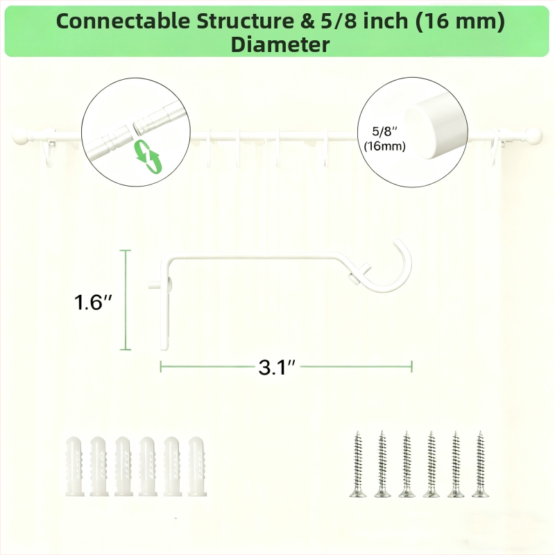 Euroopa stiilis Rooma kardinate hoidik koos kinnitus- ja kruvikeermega, vaik, Yijiale, kerge luksus, kohandatav, volitatud eraprivaatkaubamärk