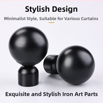 Aliuminio lydinio užuolaidų laikikliai vienguboms ir dviguboms strypams | tylus slydimo mechanizmas | modernus minimalistinis stilius | pritaikoma