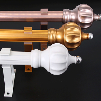 Aliuminio lydinio užuolaidų lazda, romėnų stilius, viengubas arba dvigubas strypas, šiuolaikinis minimalistinis dizainas, pritaikomas