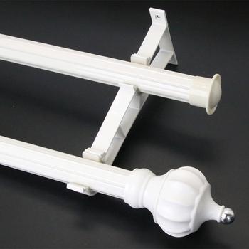 Aliuminio lydinio užuolaidų lazda, romėnų stilius, viengubas arba dvigubas strypas, šiuolaikinis minimalistinis dizainas, pritaikomas