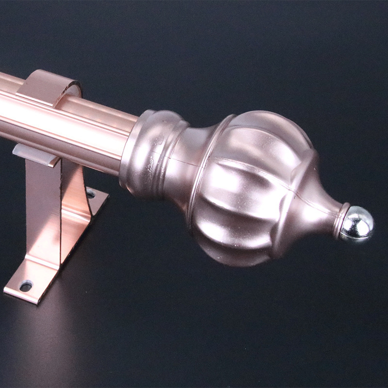 Aliuminio lydinio užuolaidų lazda, romėnų stilius, viengubas arba dvigubas strypas, šiuolaikinis minimalistinis dizainas, pritaikomas