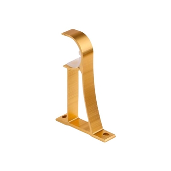 Aliuminio lydinio užuolaidų strypo laikiklis – vienam arba dviem strypams – fiksuota pagrindė – viršutinis arba šoninis montavimas