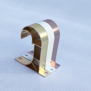 Еднолентов горен скоба за завеси, алуминиева сплав, модел 10012, база за скоба, марка Tricolor Fish, стил модерна простота