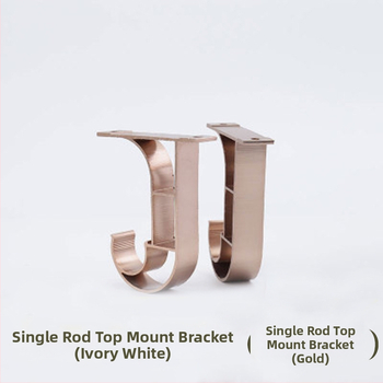 Aliuminio lydinio viengubos viršutinis laikiklis už užuolaidas, tipas 10012, laikiklio pagrindas, prekės ženklas Tricolor Fish, šiuolaikinis minimalistinis stilius