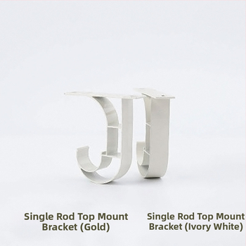 Aliuminio lydinio viengubos viršutinis laikiklis už užuolaidas, tipas 10012, laikiklio pagrindas, prekės ženklas Tricolor Fish, šiuolaikinis minimalistinis stilius