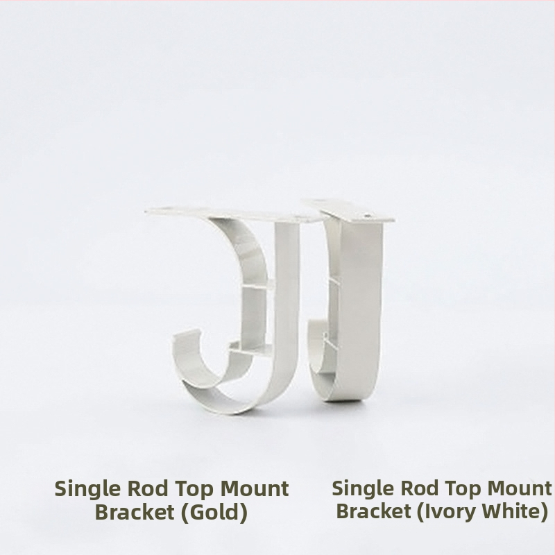 Aliuminio lydinio viengubos viršutinis laikiklis už užuolaidas, tipas 10012, laikiklio pagrindas, prekės ženklas Tricolor Fish, šiuolaikinis minimalistinis stilius