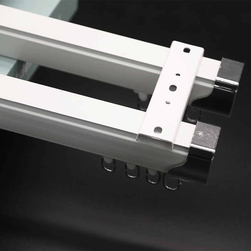 Aliuminio lydinio užuolaidų lazda su tylia bėgimo sistema, pritaikoma, modernus minimalistinis stilius