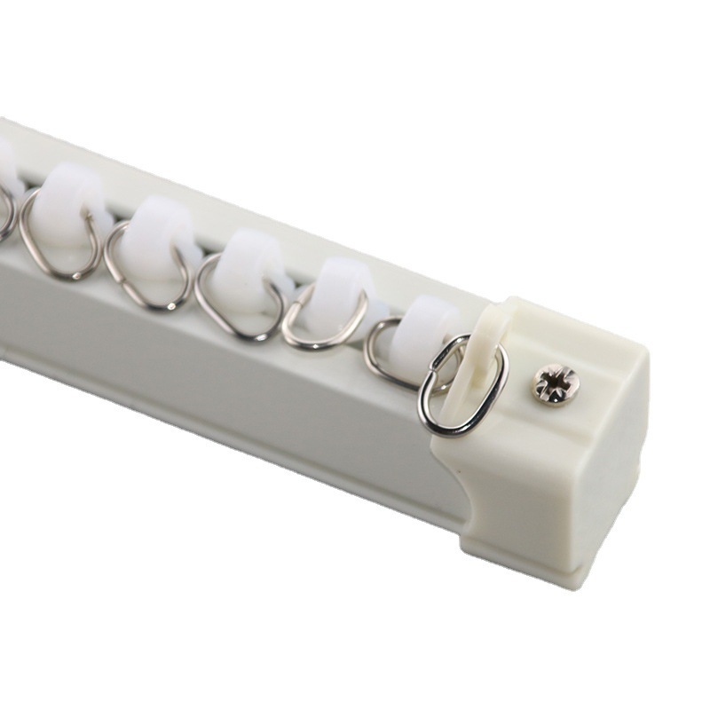 Aliuminio lydinio užuolaidų lazda su tylia bėgimo sistema, pritaikoma, modernus minimalistinis stilius