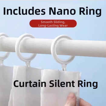 Užuolaidų žiedai pakabinimui – Nano vertikalus audinys, Neck Strength prekės ženklas, modernus paprastas stilius