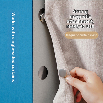 Japonų stiliaus užuolaidų magnetinis laikiklis, geležies ir magneto, šiuolaikinis minimalistinis dizainas, nėra pritaikomas