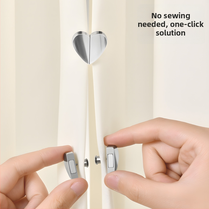 Japāņu stilā aizkaru magnētiskais turētājs, dzelzs + magnets, mūsdienīgs minimālistisks dizains, nav pielāgojams